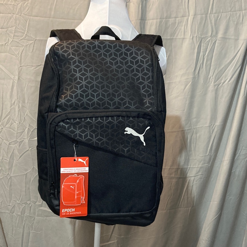 Puma Hexagon Pattern Black Backpack